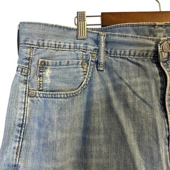 Levi’s 569 Loose Straight Jeans Men’s 36x32 Light Wash Y2K Vintage - Picture 3 of 12